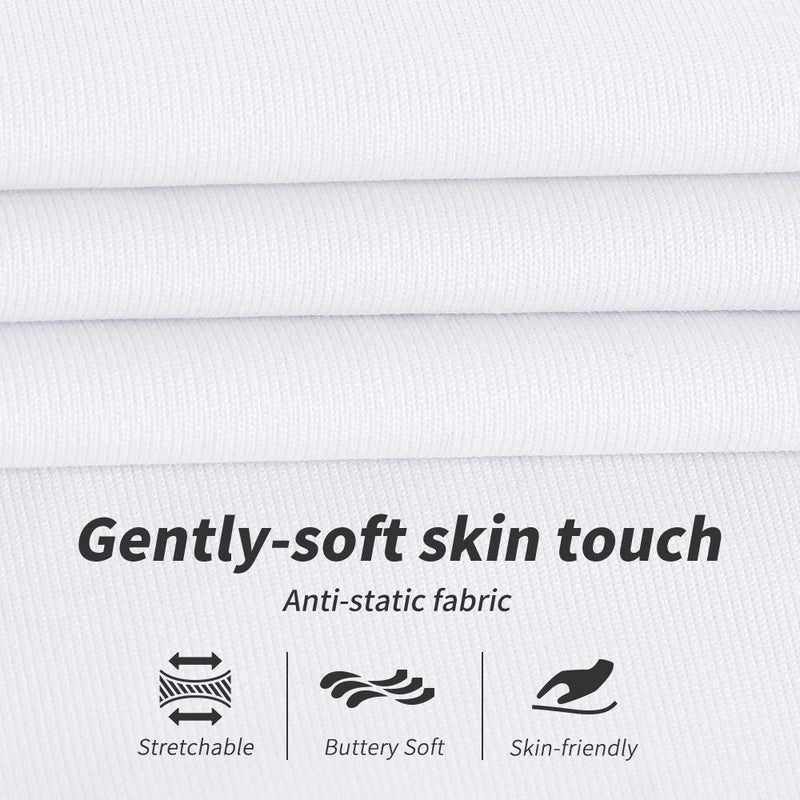 MANCYFIT شورتات مانسيفيت نصفية للنساء تنورة مقسومة دانتيل بتيبانت مقاس 7-9 إنش أبيض متوسط - Image 4